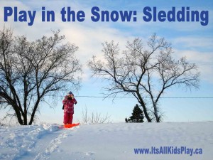 Play in the Snow: Sledding