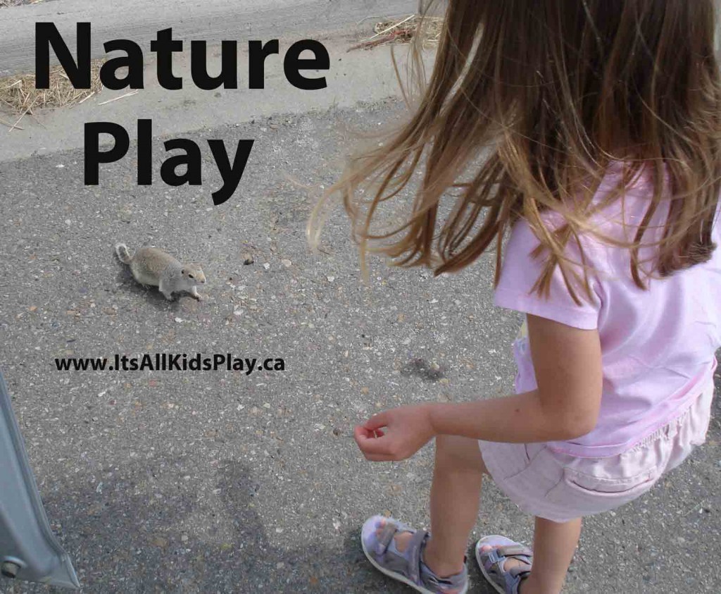 Nature Free Play for Kids --girl with gopher