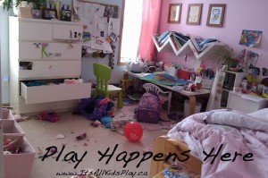 Play Happens Here--Messy Bedroom